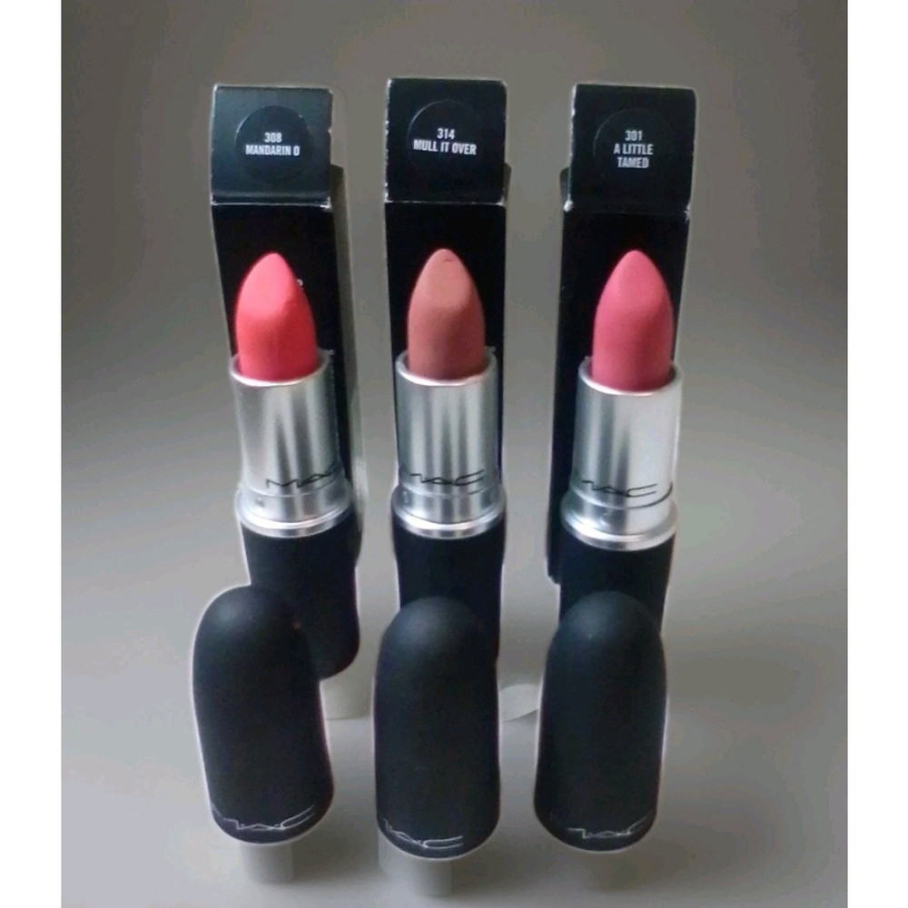 MAC Powder Kiss Hazy Matte Lipstick Collection Lot of the 3 TOP SELLING Shades!